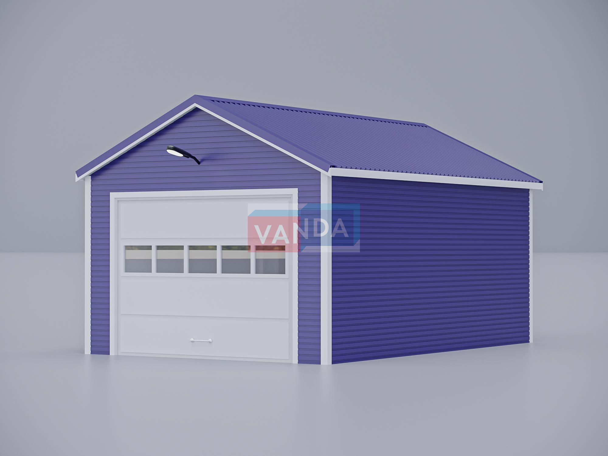 Гараж из сэндвич панелей 6х4